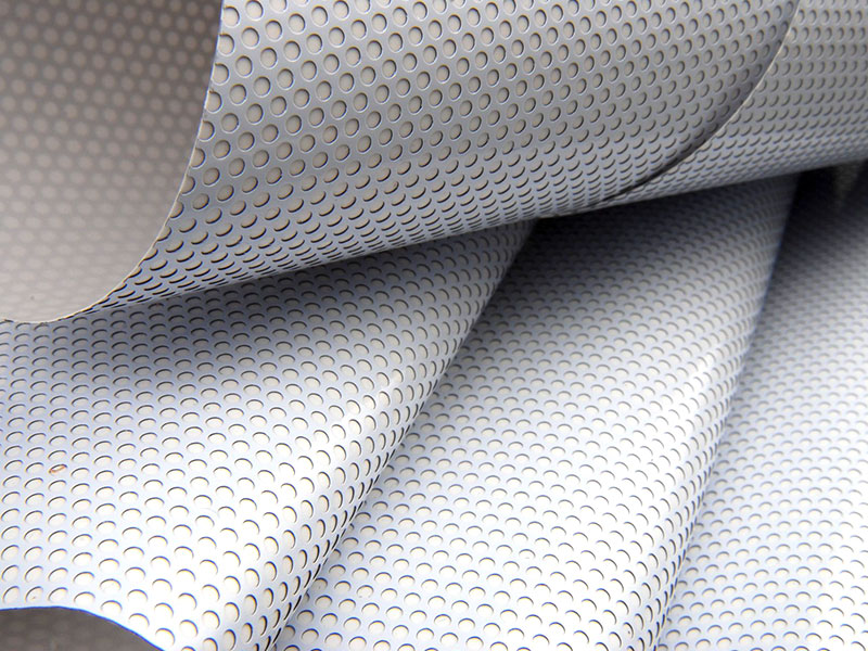 वन वे विजन 140gsm परफोरेटेड विनाइल स्टिकर रोल्स